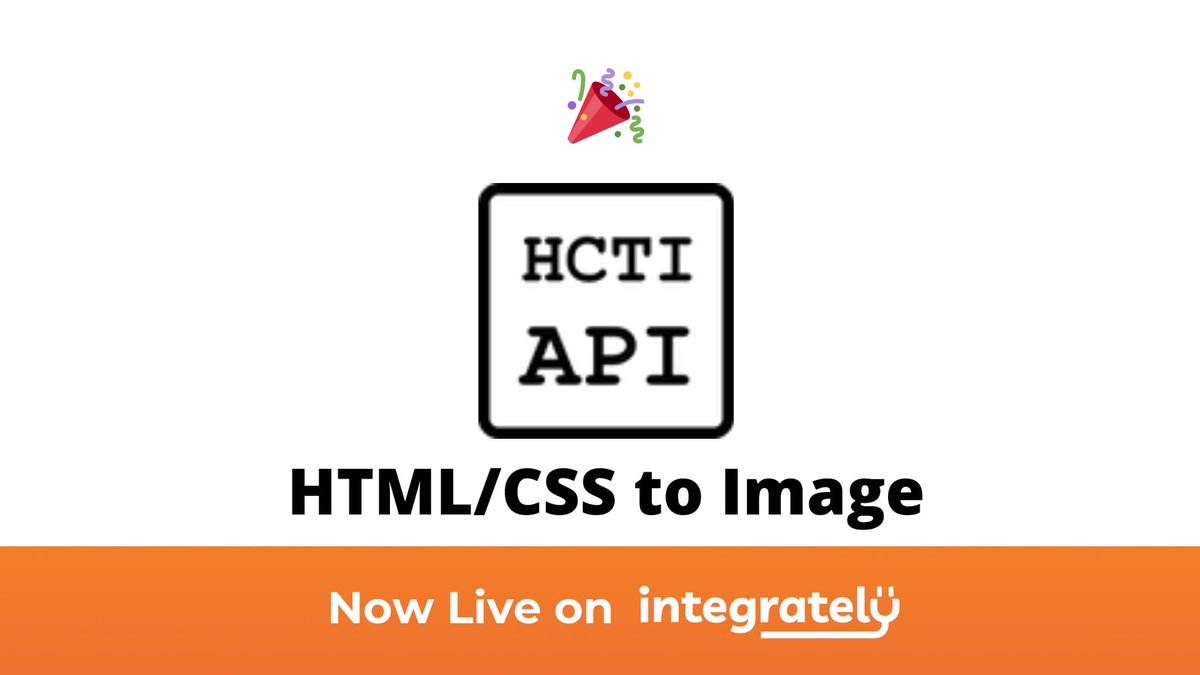 Integrately (@integratelyapp) on Twitter photo New <a href="/htmlcsstoimage/">HTML/CSS to Image API</a> integration.
Now you can integrate <a href="/htmlcsstoimage/">HTML/CSS to Image API</a> with 650+ apps in 1 click using Integrately #HTMLCSSToImage #1ClickIntegrations. New <a href="/htmlcsstoimage/">HTML/CSS to Image API</a> integration.
Now you can integrate <a href="/htmlcsstoimage/">HTML/CSS to Image API</a> with 650+ apps in 1 click using Integrately #HTMLCSSToImage #1ClickIntegrations.