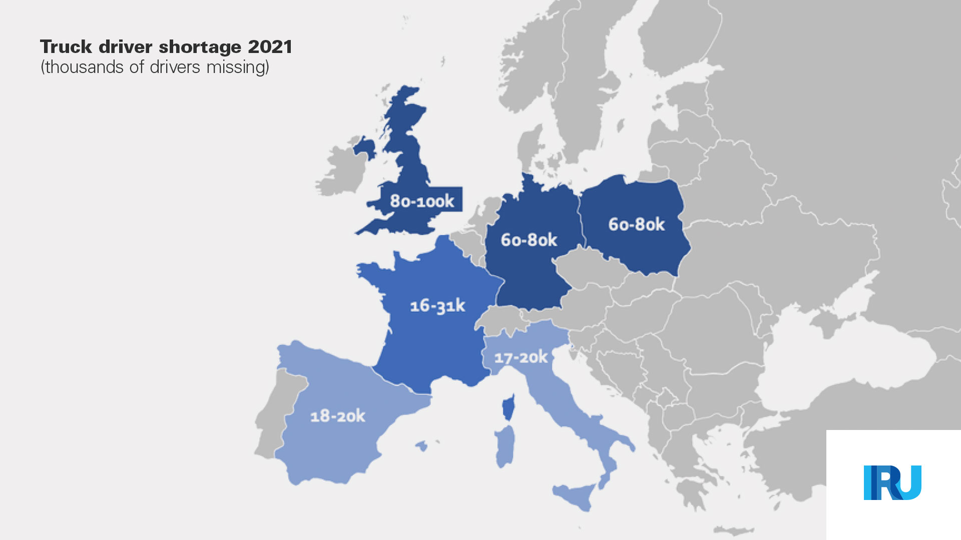 truck driver shortage 2021 europe