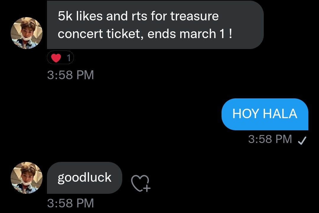 prcspjw's tweet photo. Hellooo po! I got an rt deal for a Treasure concert ticket, please do help me with this one po😭 a like and rt will be super appreciated! Thank you so much in advance, ily all ❤️ https://t.co/nd4xeOdYYe