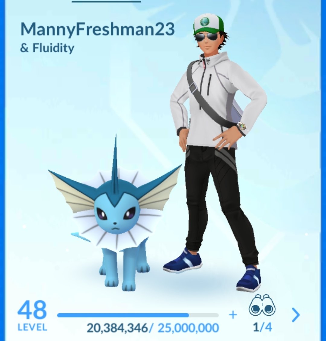mannyfreshman23's tweet image. Vaporeon carried me to Legend Season 10 🥲