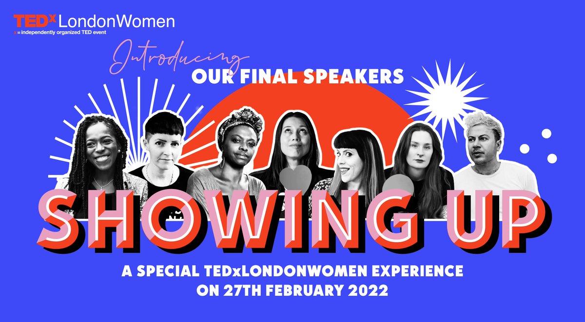 tedxlondon's tweet image. Introducing our final speakers for #TEDxLondonWomen

🌍Hot Poets @LivTorc @ZenaEdwards @FrancescaBeard

🙏Trans activists @UglaStefania @thefoxfisher

🛏️Clinical psychologist &amp;amp; psychosexologist @karengurney5.

🧒Founder of Dream Networks @Dn_loveplays  

buff.ly/3nOiC5h
