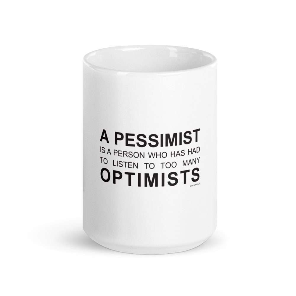 AWPDK's tweet image. I dag er det et kaffekrus med finurlig tekst. &quot;A pessimist is a person who has had to listen to too many optimists &quot;

zcu.io/foIl