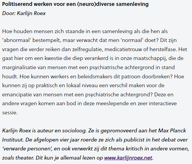 SamenViaa's tweet image. Volgende week woensdagmiddag 16 februari: een online werkplaatsevent @viaazwolle - ben je er ook bij?

Met o.a. sociologe Karlijn Roex @ViralSociology.

Pssst... misschien win je haar boek wel tijdens de loting in het 'online café'?