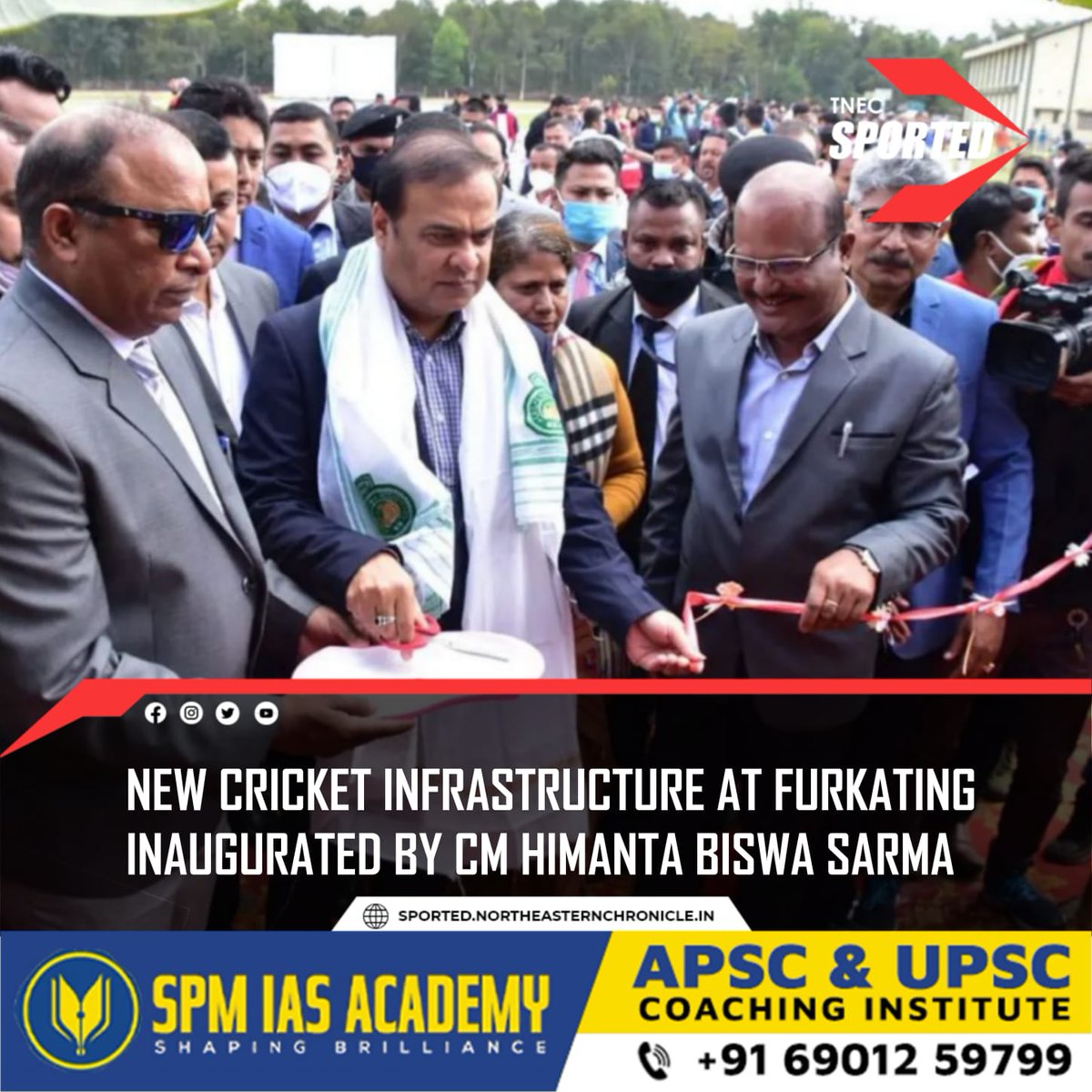 sported_tnec's tweet photo. Cricket ground and pavilion, developed by Assam Cricket Association (ACA) at Furkating, was inaugurated today by the Chief Minister Himanta Biswa Sarma.

#ACA #hbs https://t.co/Gkarqs4bsg