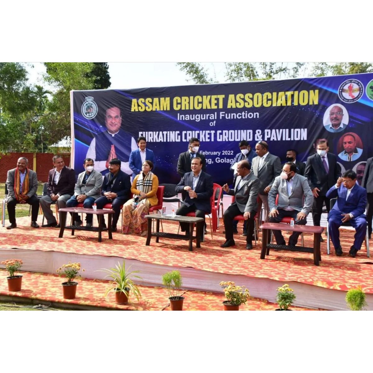 sported_tnec's tweet photo. Cricket ground and pavilion, developed by Assam Cricket Association (ACA) at Furkating, was inaugurated today by the Chief Minister Himanta Biswa Sarma.

#ACA #hbs https://t.co/Gkarqs4bsg