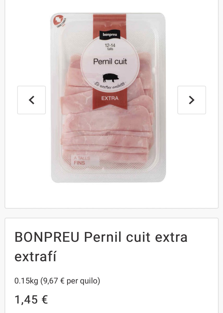 ____oscar_'s tweet photo. Mentre demano un cafè, la noia del costat:
- un bikini
- son 4.25€

Per què son tant cars els bikinis?
- Pa de motlle: 0.89/13=0.06€
- Pernil dolç: 1.45/4=0.36€
- Formatge: 1.49/4=0.37€

Cost bikini ben farcit = 0.79
💰💰💰 Marge = 3.46 = 81.4%

Un marge estratosfèric. https://t.co/WuyluUU0Lv