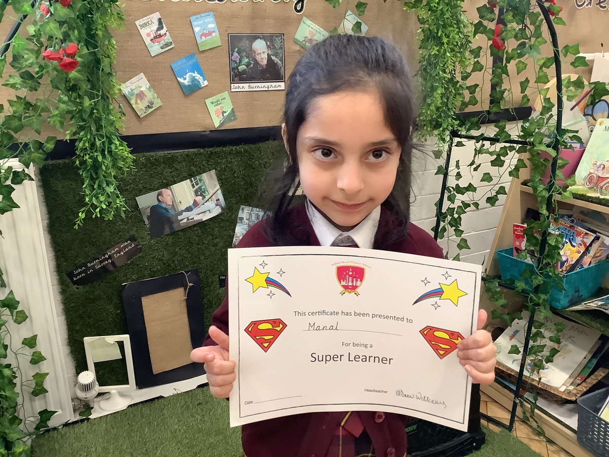 AnfieldRoadY1's tweet image. Manual was Strawberries Super Learner this week. She has been trying hard in everything she does and has made amazing progress in her phonics. Keep up the hard work Manal. #aimhigh #superlearner