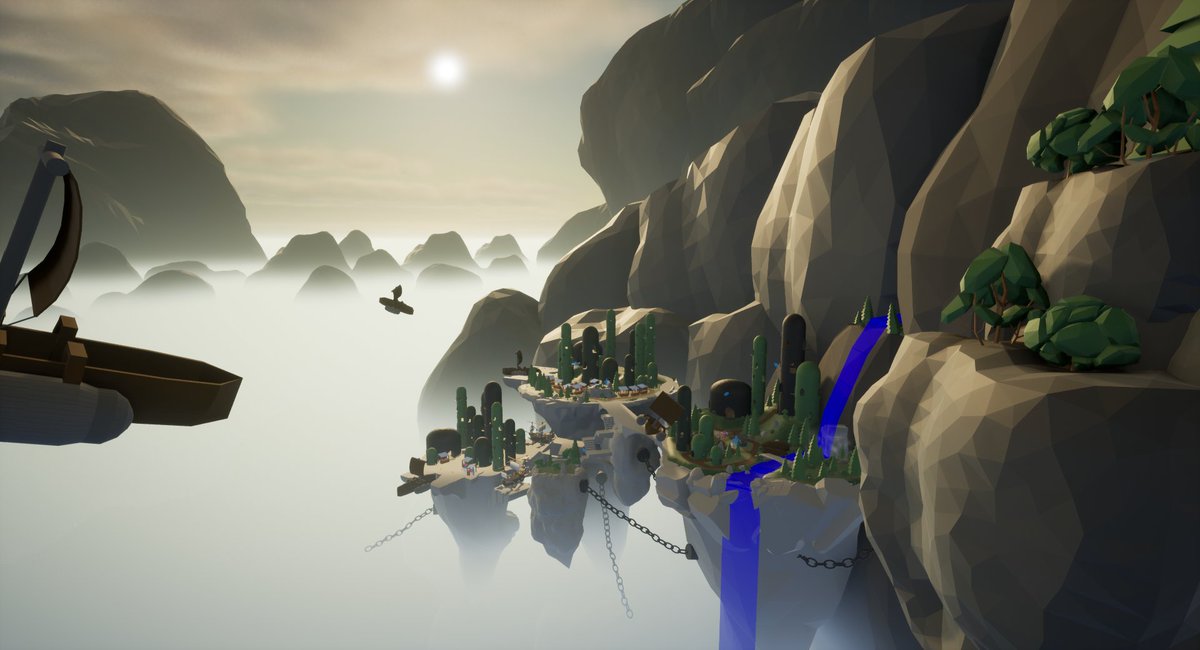 Hannes_Wast's tweet photo. This week is the last for our composition assignment! This week we're supposed to preform a vertical slice and bring one of our three islands to gold. I chose to bring the main market island to gold, hoping to have the excuse to place lots and lots of shiny loot all over! >:) https://t.co/SNjwrgRf1J