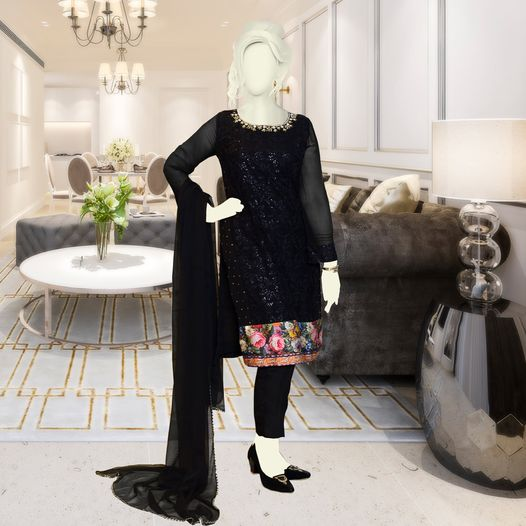 New Arrivals
Stitched 3 Piece
Design: OLYST
Categories: Formal 
Fabric: Chiffon
Color: Black
Size: S - M 
Online Shop: shamrafs.com
#Shamrafs #ShamrafsEmbroideredKurti #ShamrafsFormals
#ShamrafsNewArrivals #NewCollection #Luxurywear #Selforganza #unstitched #Embroidery