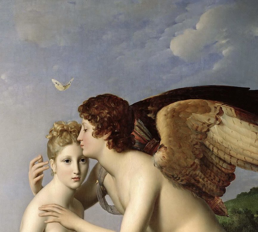 painting detail from Cupid and Psyche by François Gérard