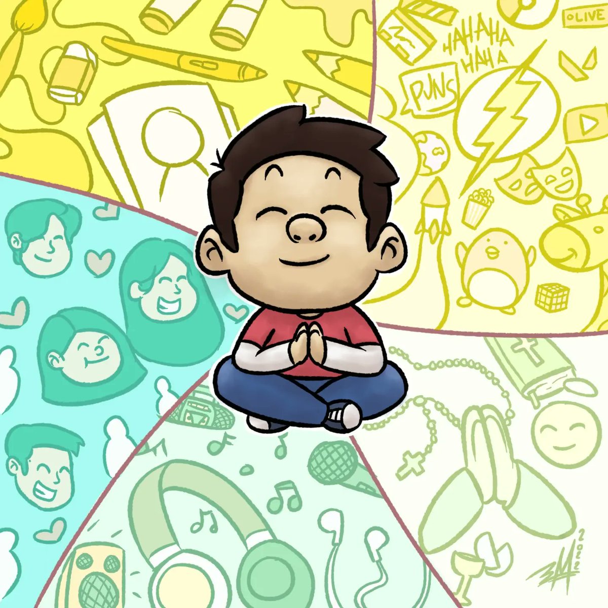marbindamartian's tweet photo. I'm very excited to share my HAPPINESS-themed artwork that was featured in Graphika Artbook 2022. THANK YOU VERY MUCH @graphikamanila for this amazing opportunity! 🙏❤️ 

#GraphikaOnline2022 #marbindamartian #artistsontwitter https://t.co/WfCY9fTblU