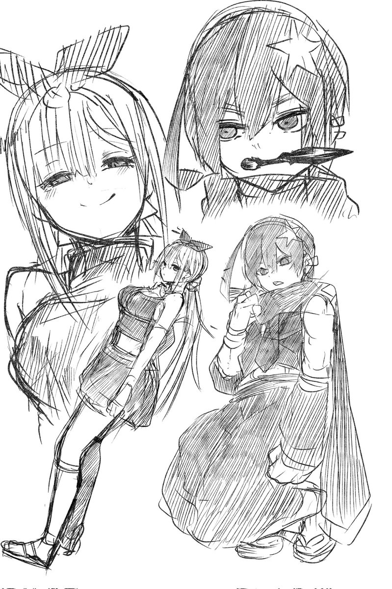 いい話も思いつかないしとりあえずなんでもいいから描きまくる。 