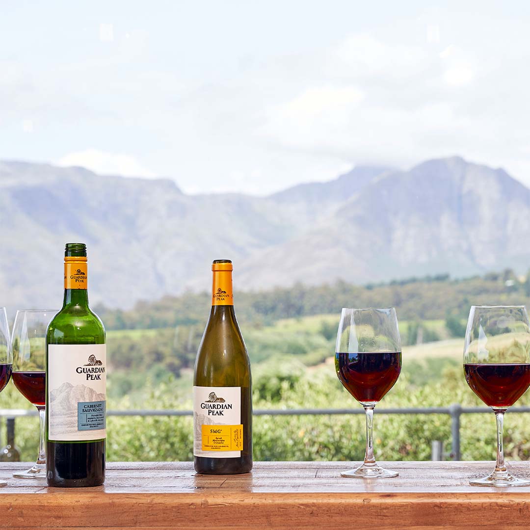 guardianpeak's tweet photo. Wine Tasting with a view! What are you doing this weekend? Join us at Guardian Peak Winery &amp; Grill for wine tasting or a meal with a bottle to share🍷 🥩 

#winetasting #winerylunch #stellenbosch https://t.co/hqO5mqyLFD
