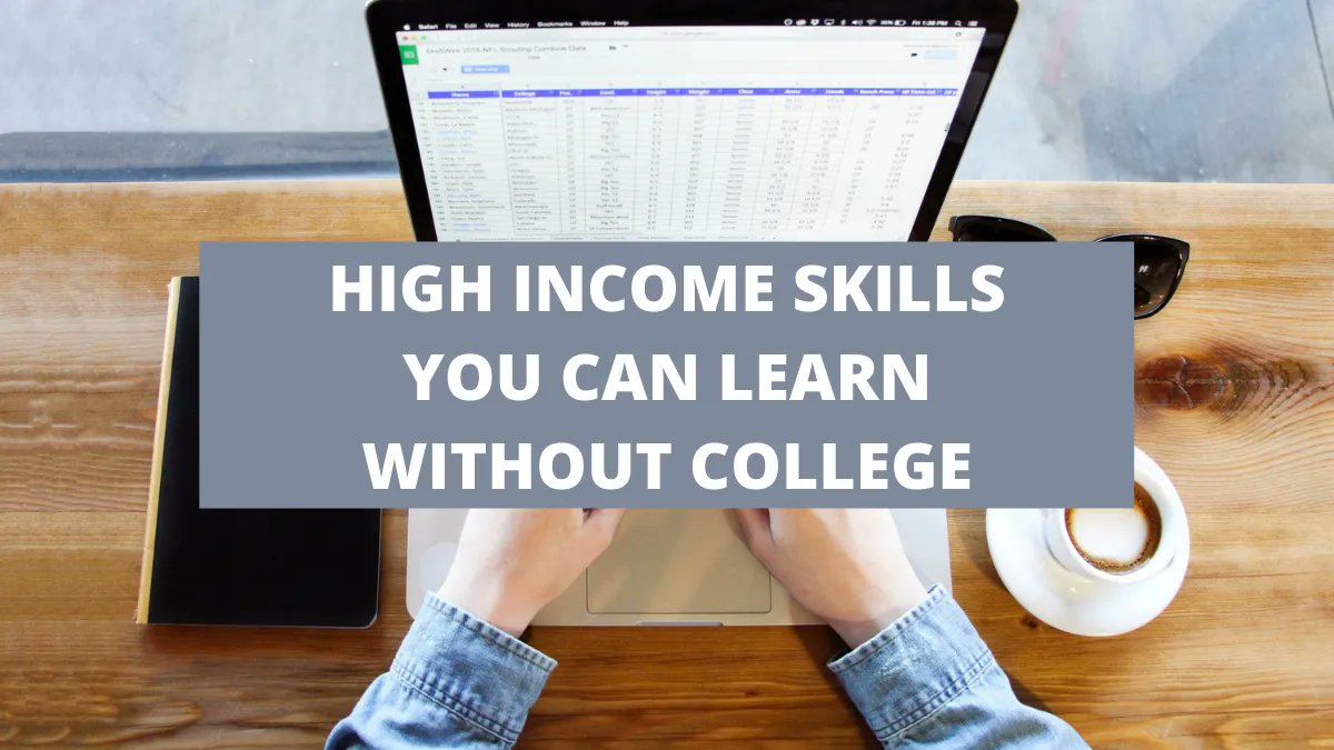 If you’re not sold on the ROI of college, you’re not alone. For the vast majority of us that don’t really know what we want to do for a living, college may be a very inefficient path to get there. #Highincomeskills buff.ly/3K0PymY