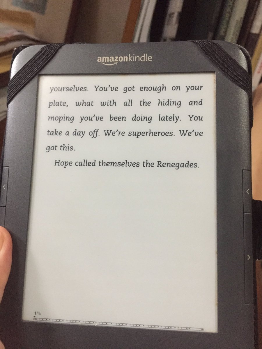 Finally started Renegades by Marissa Meyer 🦹🏻\u200d♀️ #amreading #booktwt  #renegades #marissameyer #scifi, image size:900x1200