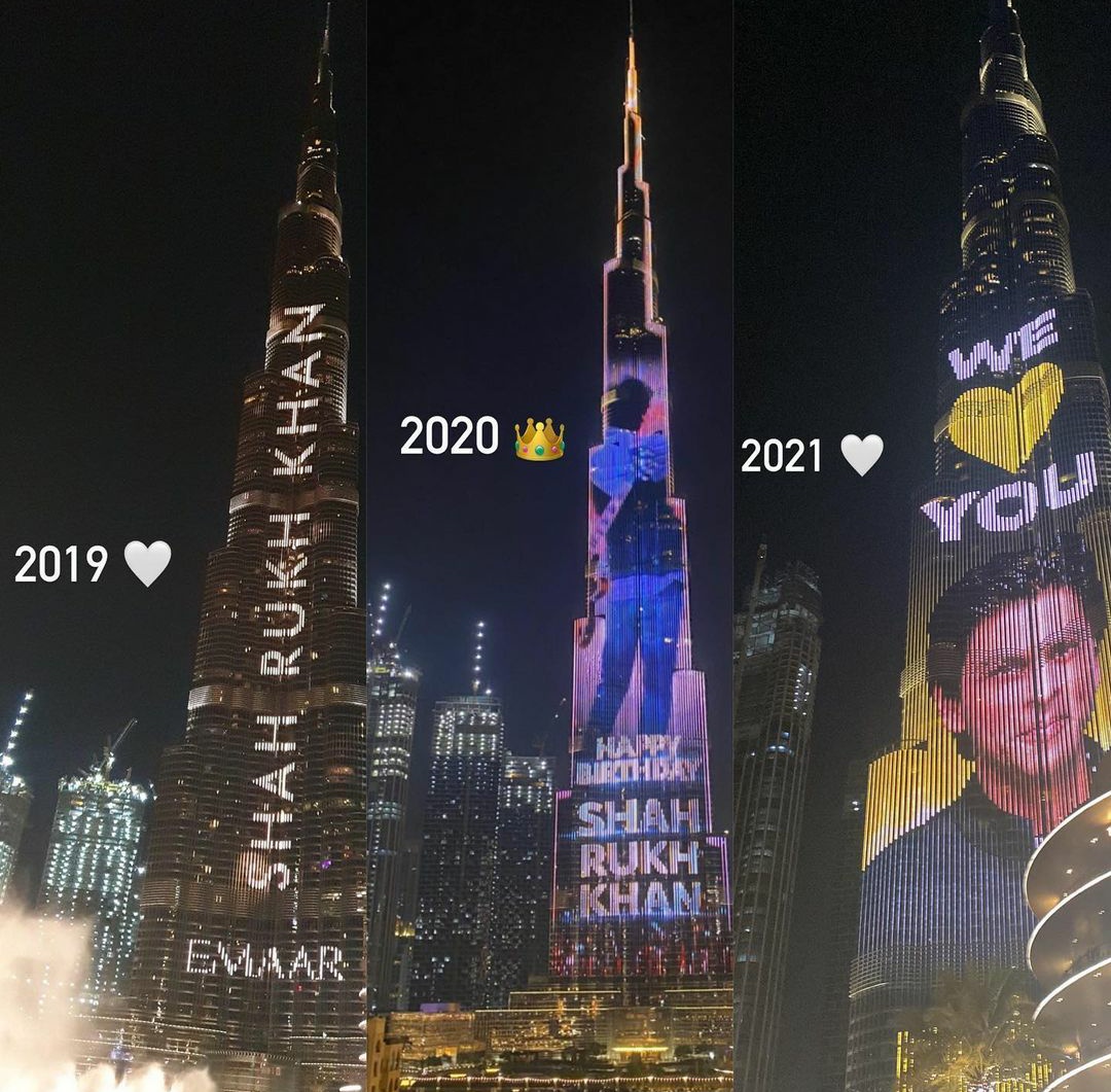 SrkianDas04's tweet photo. 3 Times Burj Khalifa Light's Up 

#ShahRukhKhan 
#Airmenresult https://t.co/Asjtogr3KY
