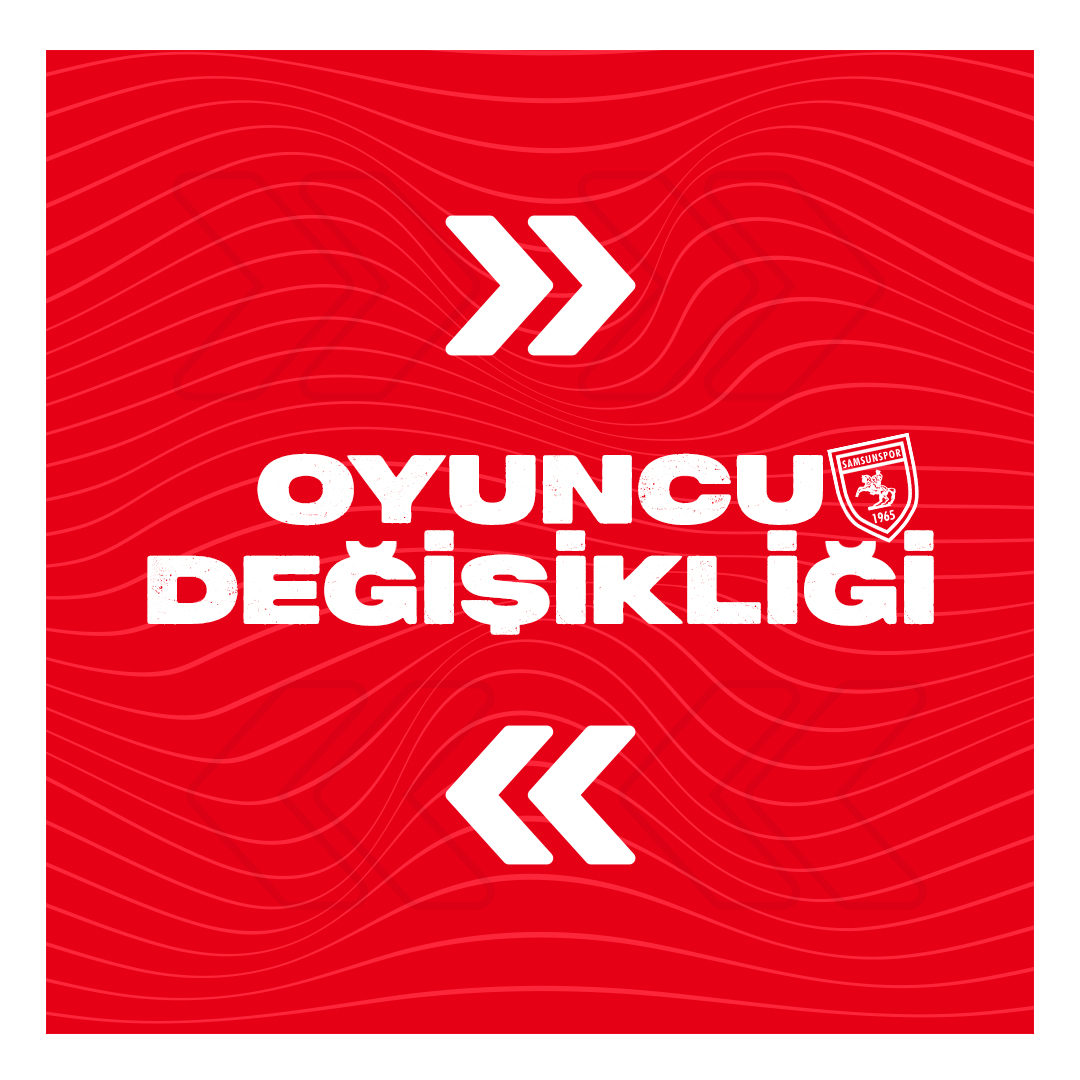 Samsunspor's tweet photo. ⏱️ 80' Tallo, Hasan'ın yerine oyuna dahil oluyor.
#ADNvSAM https://t.co/6cnLKaoLIM