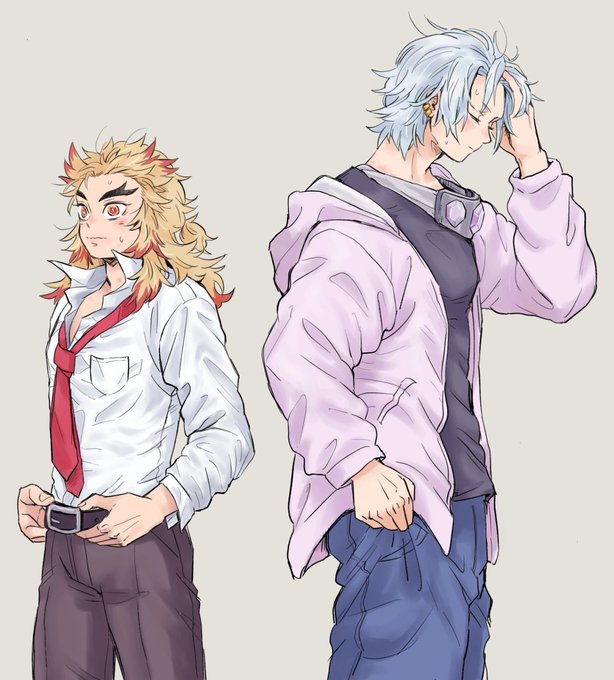 ごまさんがTwitterに投稿した煉獄杏寿郎(鬼滅の刃)のイラスト。