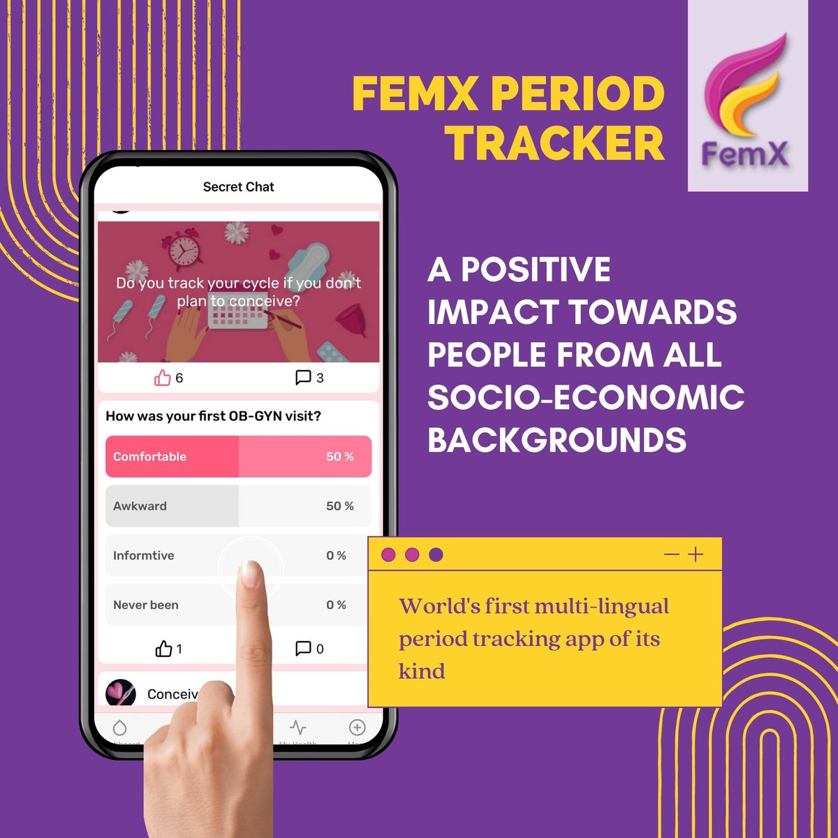 FemX Period Tracker tweet media