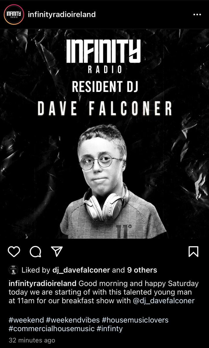 11am LIFT OFF 💥🙌💥🙌
Kick start your Saturday with some banging DJ mixes from <a href="/DJDaveFalconer/">Dave Falconer</a> 🎶🎛🎚🎛

infinityradioireland.com