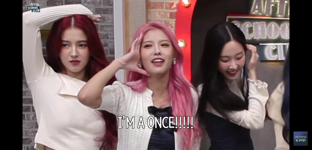 YeoNancy13's tweet photo. @arirang_ASC @MMLD_Official A moment that I find so funny is when Jooe said Yes or No for the tittle of the song. Then Nancy said why does Nayeon looks the same. Hahaha! Thank you ASC for having them on your show! (I do have a korean address) 💖💖💖

#BehindASC #MOMOLAND_ASC @MMLD_Official https://t.co/0wYTXUzczy