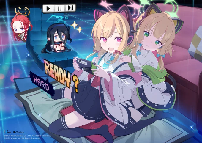 🥳🥳🥳 #ブルアカ #ブルーアーカイブ  #ブルーアーカイブ1周年 