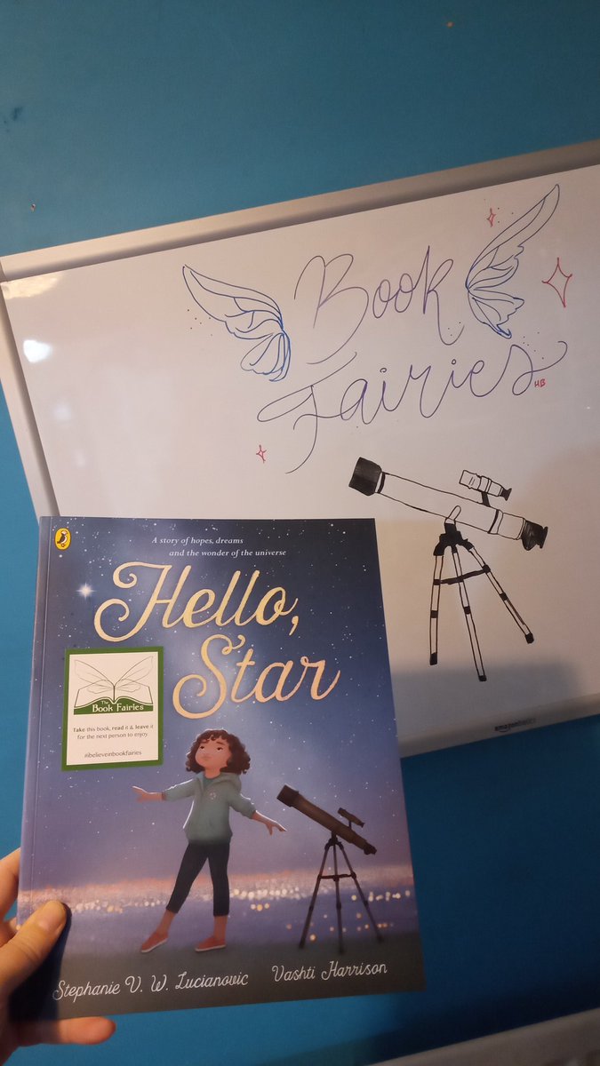 _AnnaBlight's tweet photo. Book Fairies are rocketing around the UK today, including Pontefract, to hide Hello Star by @VashtiHarrison
Will you dodge the rain and find one?
@the_bookfairies @grubreport @PuffinBooks #IBelieveInBookFairies #HelloStar https://t.co/0HEbNUP74z