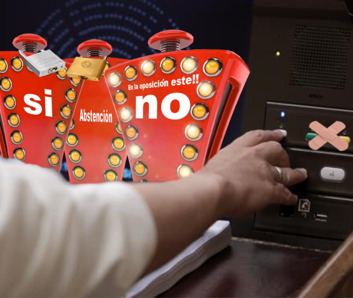 ToniCF4's tweet photo. El PP prende medidas drásticas en su bancada. https://t.co/fSDdDZ4kky