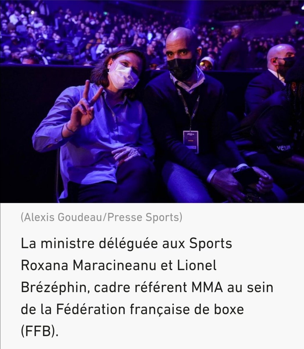 FMMAF (@fmmaf_france) on Twitter photo Le #MMA en France avance avec la #fmmaf et l'indefectible soutien de <a href="/RoxaMaracineanu/">Roxana Maracineanu</a> 🙏 <a href="/Sports_gouv/">Ministère des Sports 🇫🇷</a> merci <a href="/lequipe/">L'Équipe</a> <a href="/FF_Boxe/">FFBoxe</a> bravo <a href="/ares_fighting/">ARES Fighting Championship</a> pour cette superbe soirée 💪🇫🇷 Le #MMA en France avance avec la #fmmaf et l'indefectible soutien de <a href="/RoxaMaracineanu/">Roxana Maracineanu</a> 🙏 <a href="/Sports_gouv/">Ministère des Sports 🇫🇷</a> merci <a href="/lequipe/">L'Équipe</a> <a href="/FF_Boxe/">FFBoxe</a> bravo <a href="/ares_fighting/">ARES Fighting Championship</a> pour cette superbe soirée 💪🇫🇷