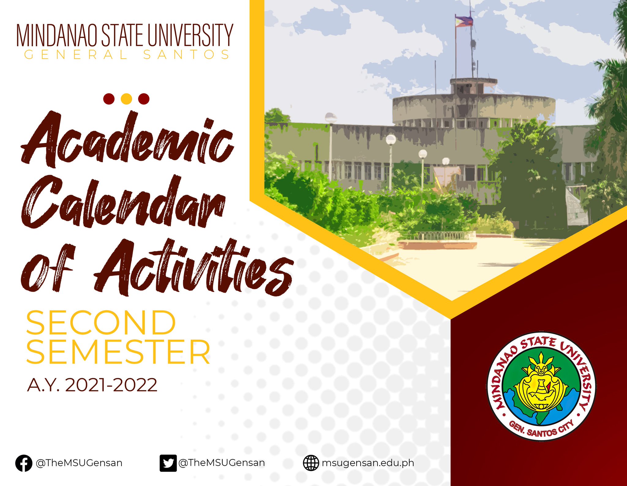 Msu General Santos On Twitter: Advisory | Academic Calendar Of Activities  For 2Nd Semester Of Academic Year 2021-2022 (1/2) Https://T.co/5Klworv5zl  / Twitter