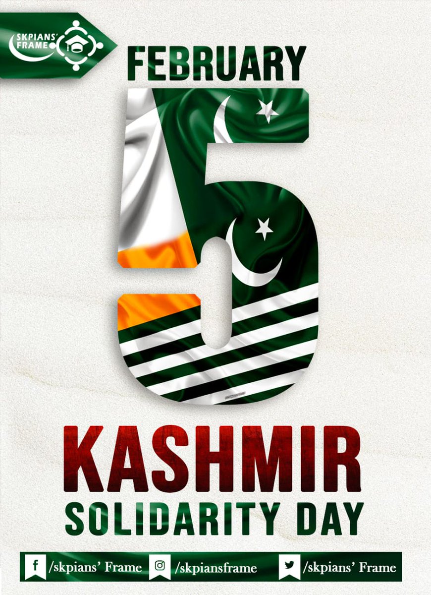 SkpiansFrame's tweet photo. SKPIANS' FRAME urges the nation to show people's support and unity with the people of Kashmir, their ongoing freedom struggle, and to pay homage to Kashmiri martyrs who lost their lives fighting for Kashmir's freedom.
#Kashmir_Solidarity_Day
#Skpians'_Frame https://t.co/4FMQJ4VhBL