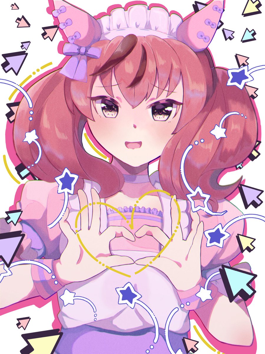 ウマ娘「ゆめかわメイド服ネイチャ
#ウマ娘 
#ウマ娘プリティダービー 
#ナイスネイチ」|オカプンのイラスト