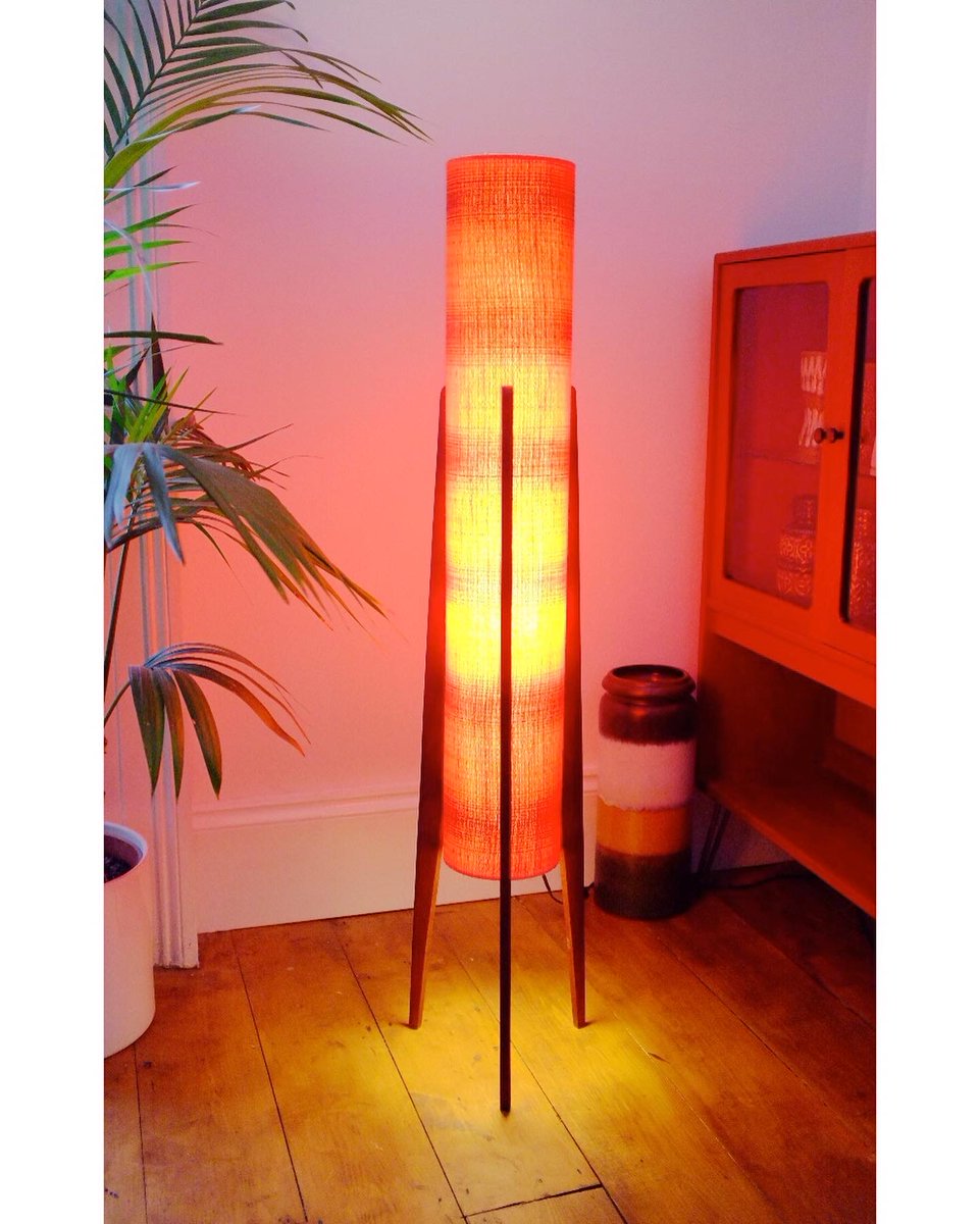poppetretro's tweet photo. New in! Gorgeous reproduction rocket lamps made with vintage fabric! Love them! #rocketlamp #midmod #handmadeuk https://t.co/xSr7yijBUV