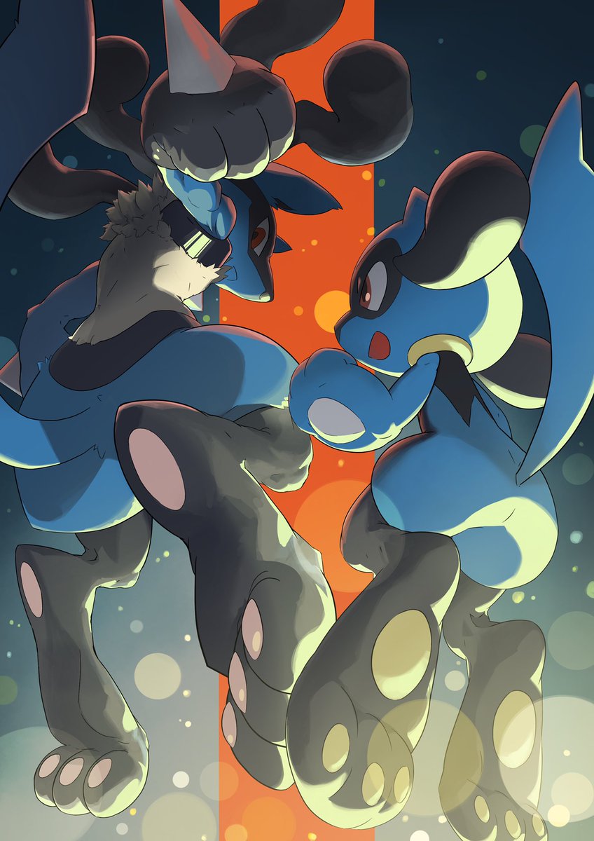 nyu_uc's tweet photo. ルカリオとリオル
#ポケモンイラスト #Lucario #Riolu https://t.co/JZG0r3oSG2