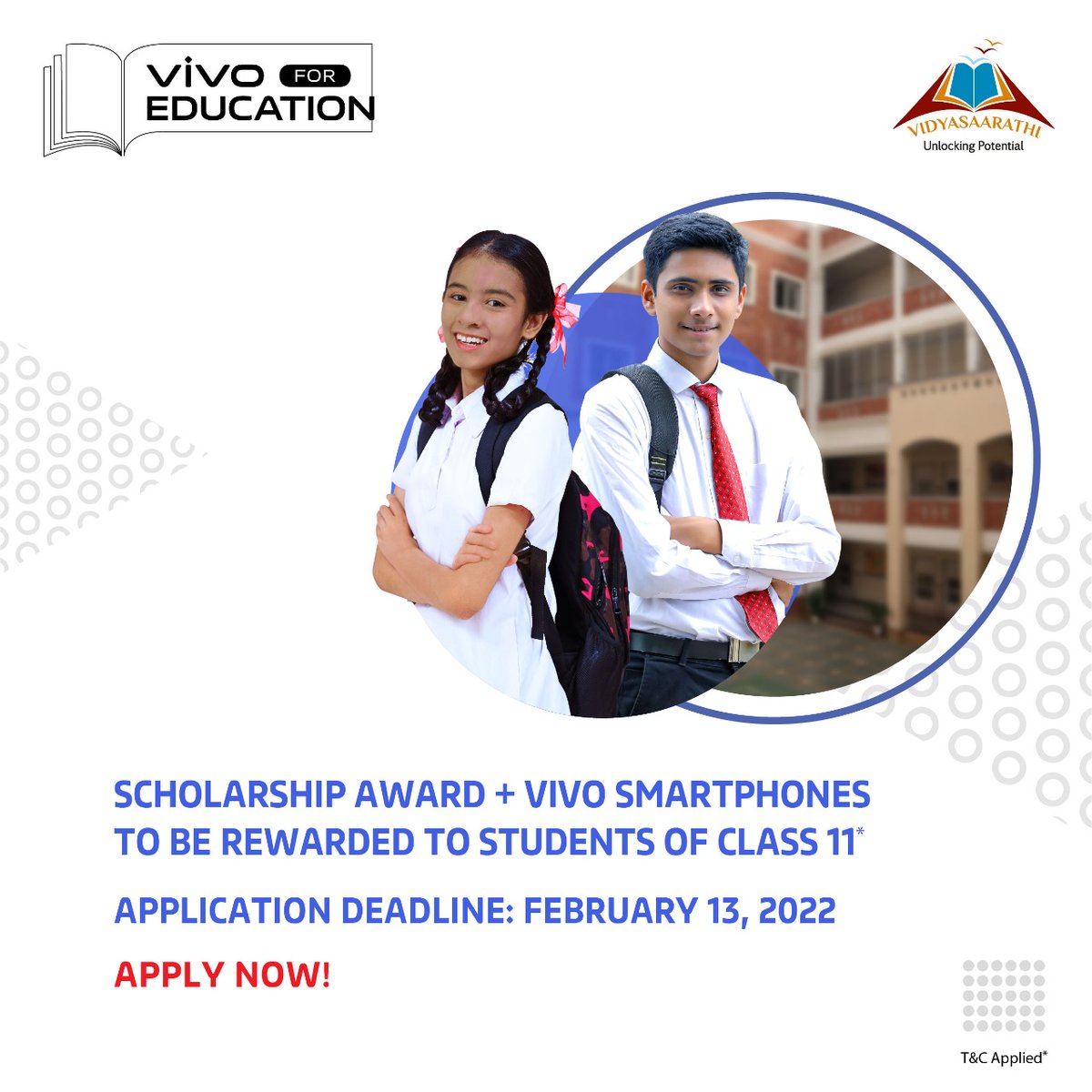 The final date to submit your entries for the #vivoForEducation Merit-Based Scholarship Program is 13th of February 2022.