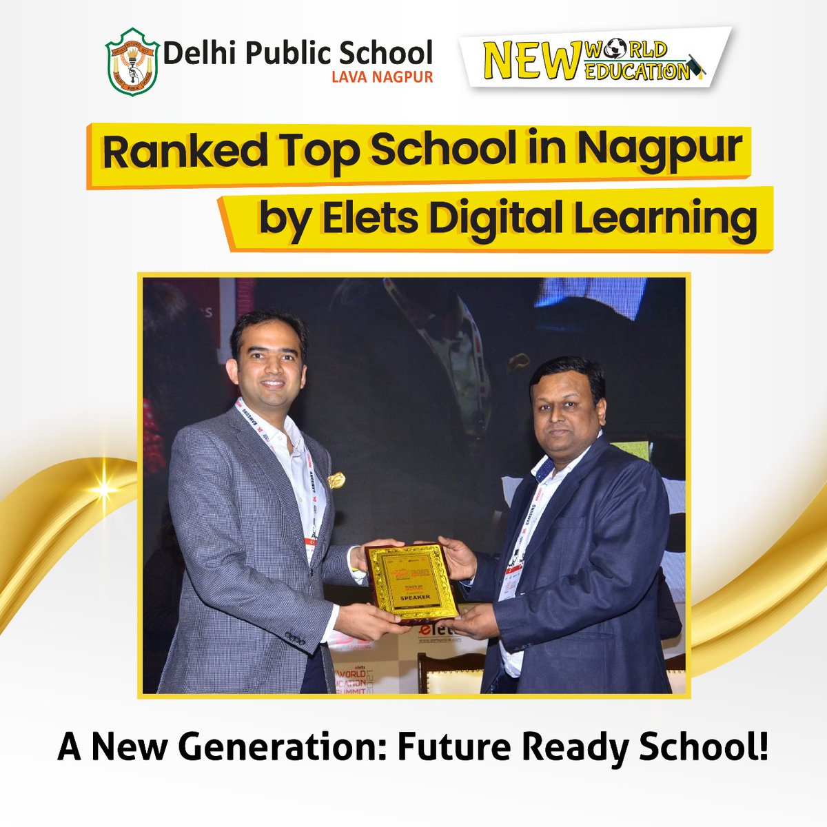We have been ranked as the top CBSE school in Nagpur by Elets Digital Learning. Elets Digital Learning is Asia's premier magazine for the ICT Education. We dedicate this award to all the parents who strongly believe in us, our hardworking &amp; dedicated staff, &amp; our dear students.