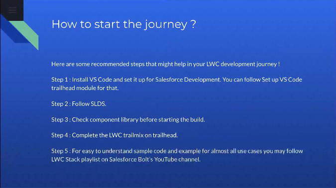 kpjagadeep's tweet image. Lightning Web Components Workshop Part-1 LWC Journey by @iamKapilBatra @witkolkata @khyatu07
   #TrailblazerCommunity #witkolkata #witLWC