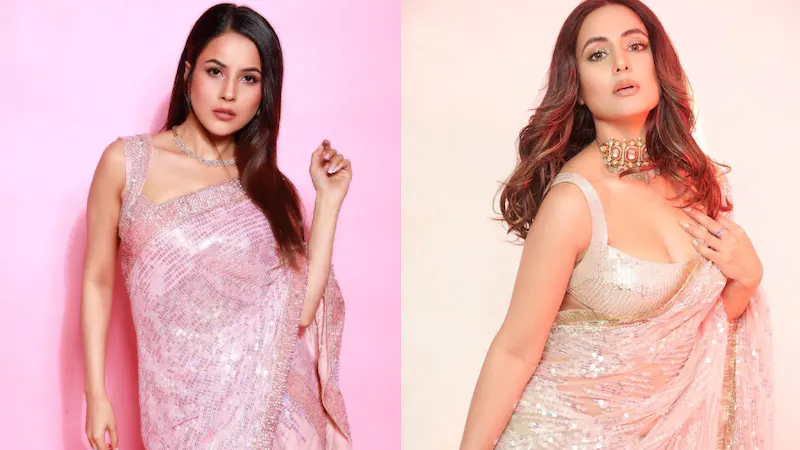 YoungZBharat's tweet photo. Shehnaaz Gill vs Hina Khan : Manish Malhotra की डेसिंगेर  सेक्विन साड़ी किस टीवी ब्यूटी ने बेहतर पहनी?

🔁 Retweet - #ShehnaazGill 
❤️ Like - #HinaKhan https://t.co/ljG2FmrlJA