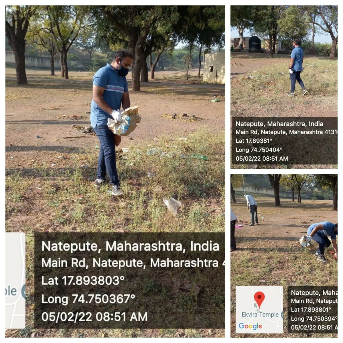 NateputeN's tweet photo. आजची स्वच्छता मोहीम #majhivasundhara #स्वच्छभारतअभियान #स्वच्छ #CleanIndia #Natepute https://t.co/qL3ayjhdai