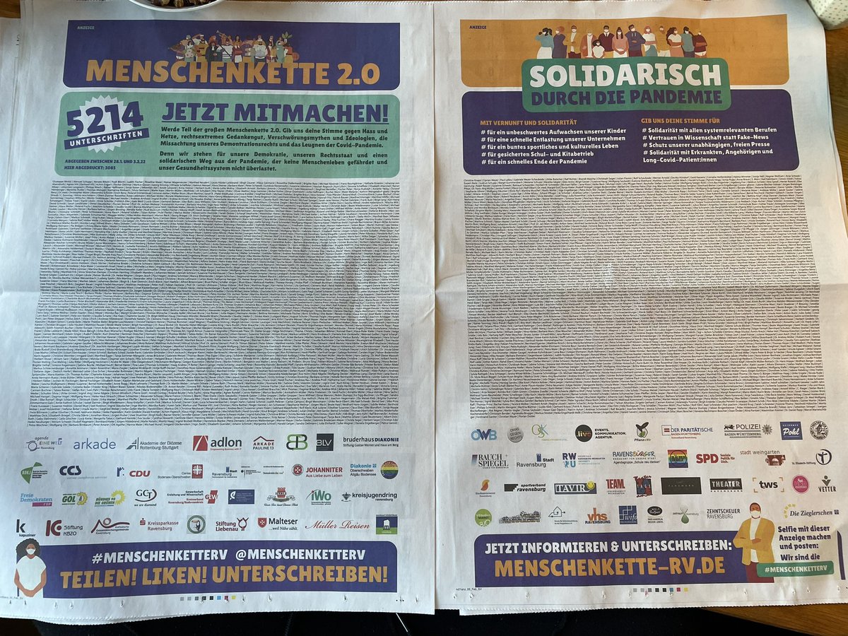 Klasse 👍🏻 

#menschenketterv #corona #ravensburg #weingarten