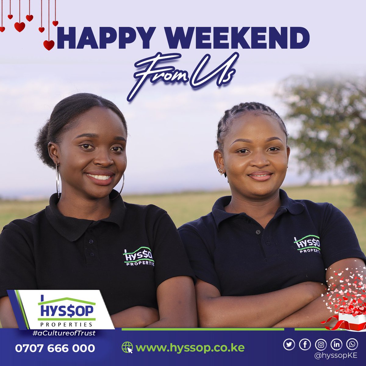 hyssopke's tweet photo. Our team would like to wish you all a lovely weekend #HappyWeekendFam #aculturoftrust https://t.co/ssnunw9BoX