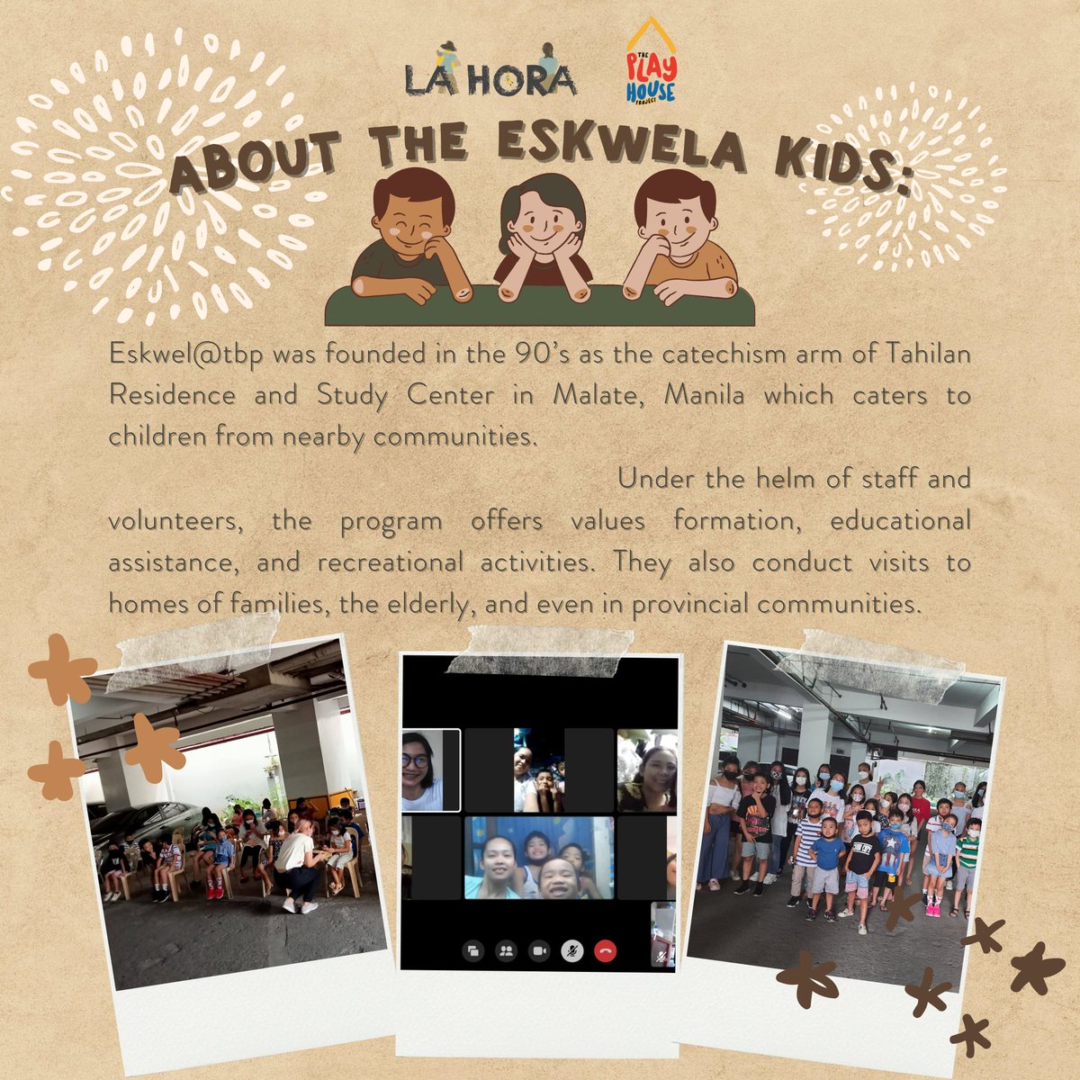 playhouseproj's tweet photo. More than the happiness brought by playing games 👾and tag, experience genuine joy in ✨volunteering! ✨Our call for volunteers is about to end. So, hurry up, and don’t miss the chance to sign-up and be a part of La Hora! 😉

Link to Register: https://t.co/ubtg87Uxv5
#LaHora2022 https://t.co/nYwvoIONYv