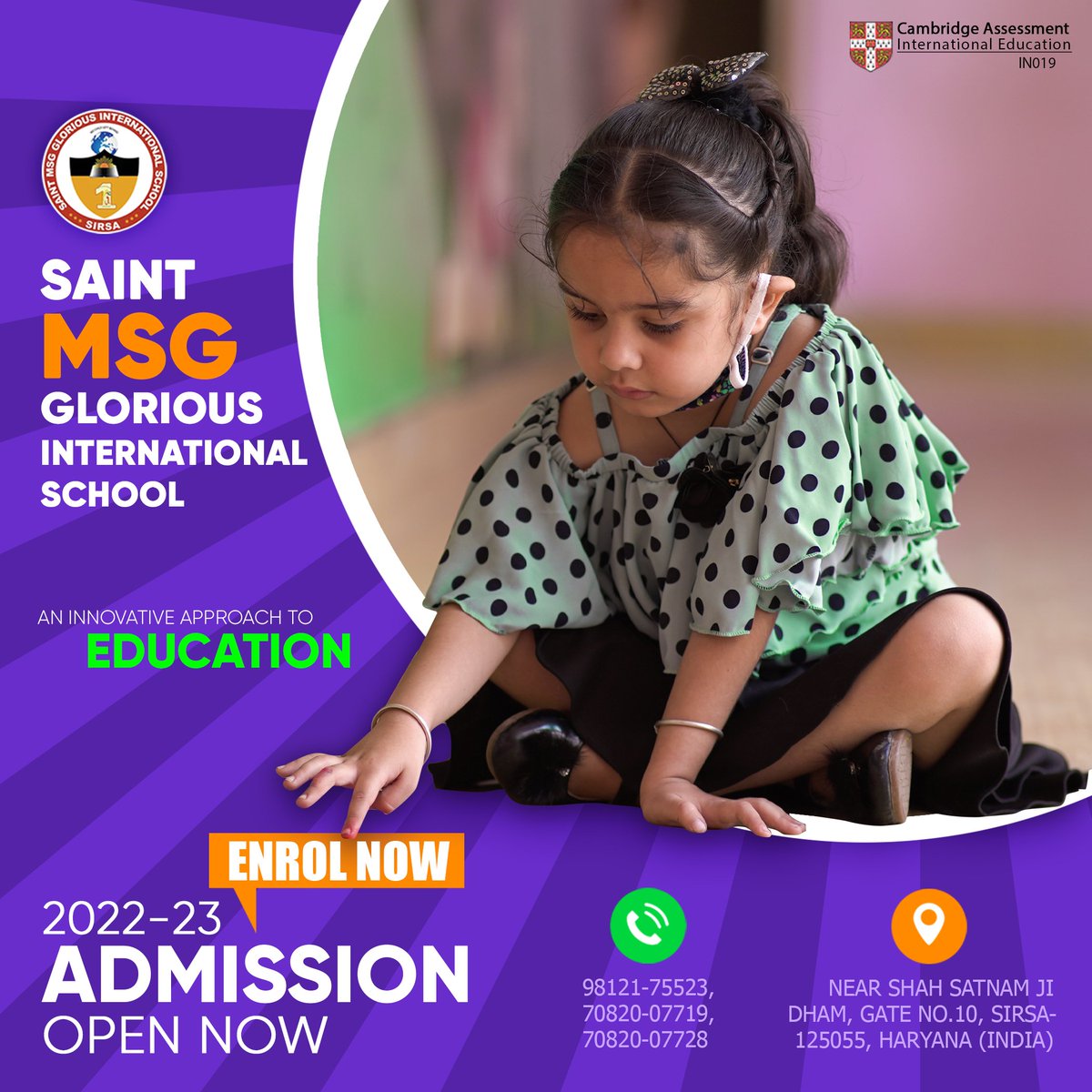MSGglorious_sch's tweet photo. Admission Open for 2022_23

#MSGians
#SMSGIS https://t.co/YXIGMhvqo8