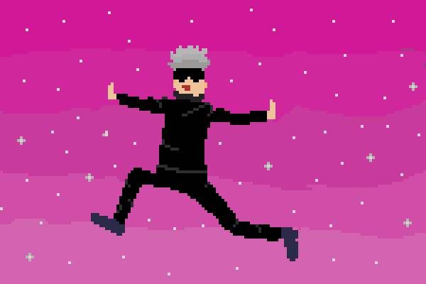PixellyTaha's tweet photo. "AHAHAHAHAHA! I'll murder you!" 
#Pixel #Pixelart #JujutsuKaisen https://t.co/gCUhAsP6u8