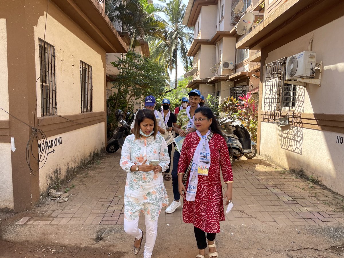 CecilleSupermom's tweet photo. Door-to-door campaign in #TaleigaoConstituency.

Loving the feedback I am receiving from the people of #TaleigaoConstituency.

@AAPGoa @AamAadmiParty 

#Cecille4Taleigao #AAP4Taleigao #AAPCares #GoaElections #GoaElections2022 https://t.co/Go6LrhOvMg