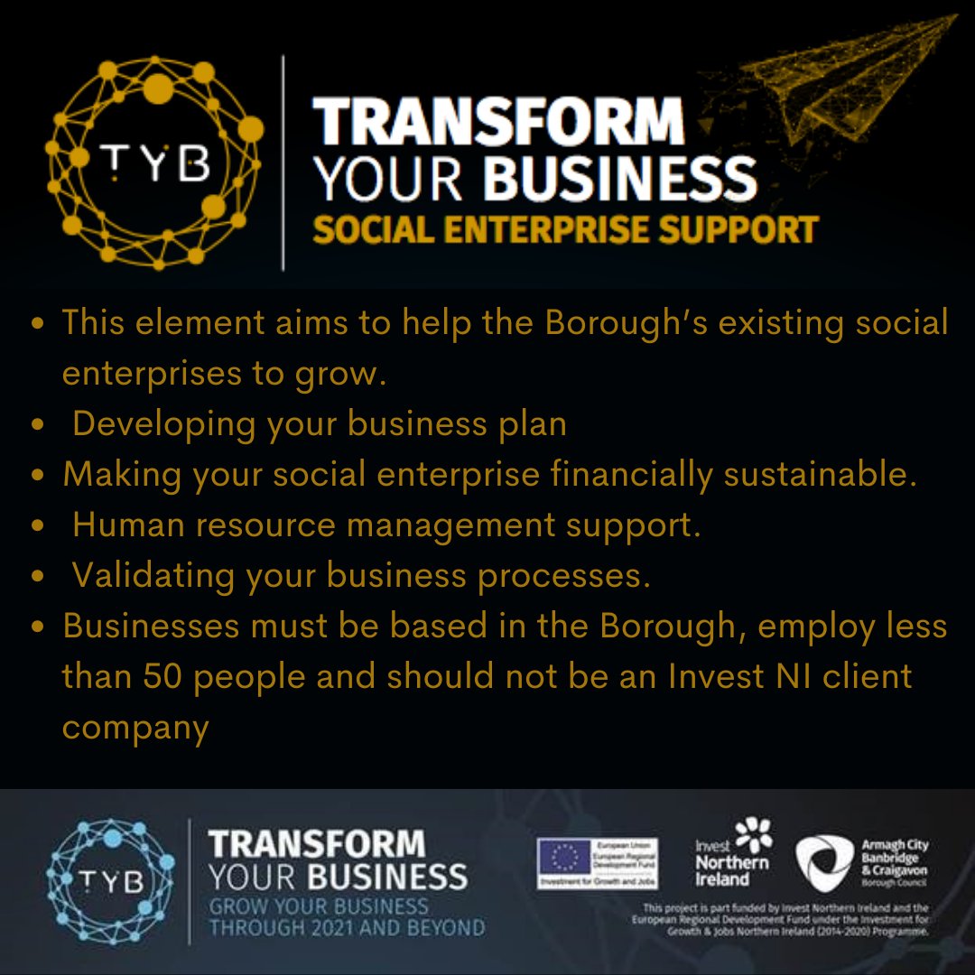 InnovatorNI's tweet photo. #SocialEnterpriseSaturday  
The Innovation in Social Enterprise conference takes place on the 7th February https://t.co/ERfT88FRRi 

 The #TransformYourBusinessProgramme offers free mentoring support in the @abcb_councl area. Sign up today ⬇️
https://t.co/PrX2FQ95QU https://t.co/LLV2GwfIIw