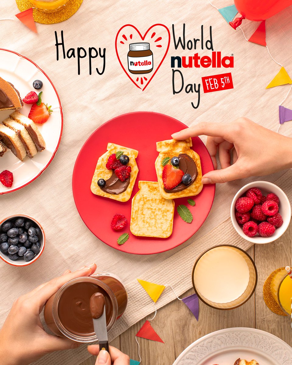 The big day is here, Happy World Nutella day! How will you celebrate? Tell us all about your Smile Combo in the comments bellow ​😊 #nutella #worldnutelladay #smile