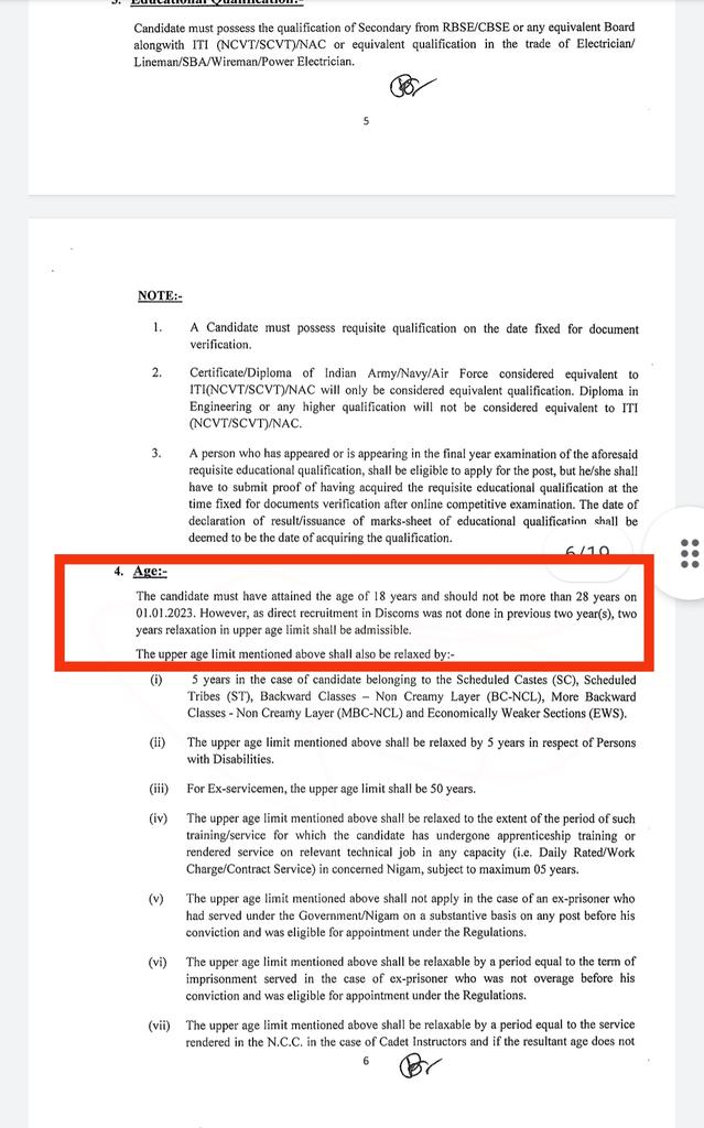 <a href="/yadavakhilesh/">Akhilesh Yadav</a> टेक्निकल हेल्पर भर्ती की विज्ञप्ति जारी ।
लेकिन युवाओं के साथ धोखा क्यों ?? मुख्यमंत्री <a href="/ashokgehlot51/">Ashok Gehlot</a> जी
1- पांचों बिजली कम्पनी में टेक्निकल हेल्पर की पद संख्या बढ़ाएं
2- उम्र की सीमा 18-28 की जगह 18-33 साल किया जाय।
<a href="/BSBhatiInc/">Bhanwar Singh Bhati</a> <a href="/TheUpenYadav/">Upen Yadav (मोदी का परिवार)</a> <a href="/MahendraPindel/">Mahendra Pindel</a> @VikashMaurya44