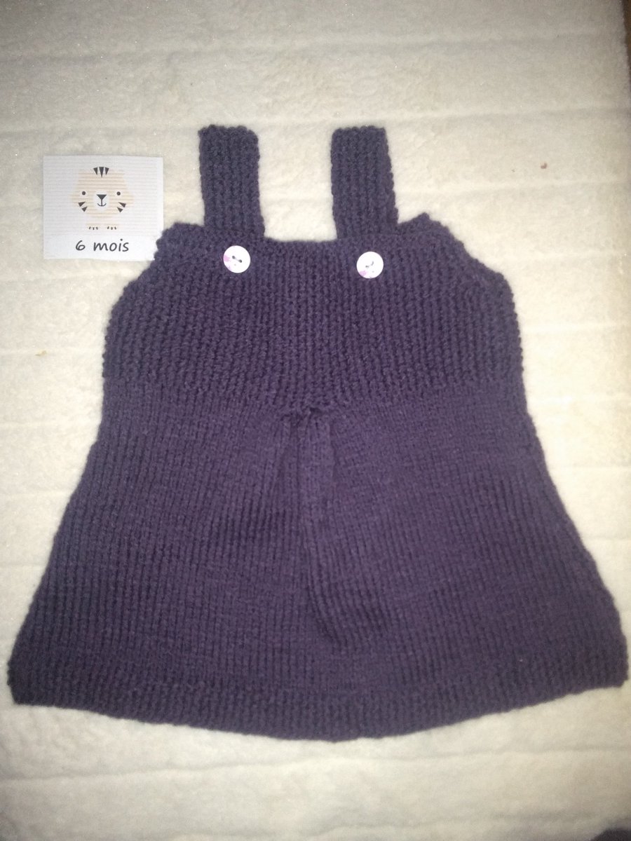lhiboucreatif's tweet photo. Robe bébé violette tricotée main 6 mois disponible dans ma boutique ungrandmarche 
https://t.co/XPmq9Xaq6u https://t.co/R91vW0IEFy