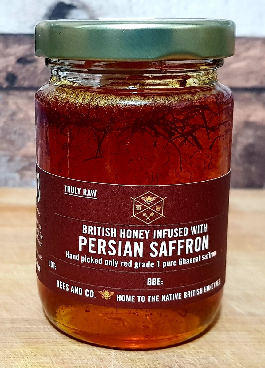 One of our luxury range of honey. Pure British honey infused with the finest Persian saffron.  The taste is exquisite and just in time for valentines.

shop.beesforbusiness.com

#valentinesgift #afrodisiac #saffron #luxurylifestyle #luxurygifts #ukgifting #lincolnshire #London